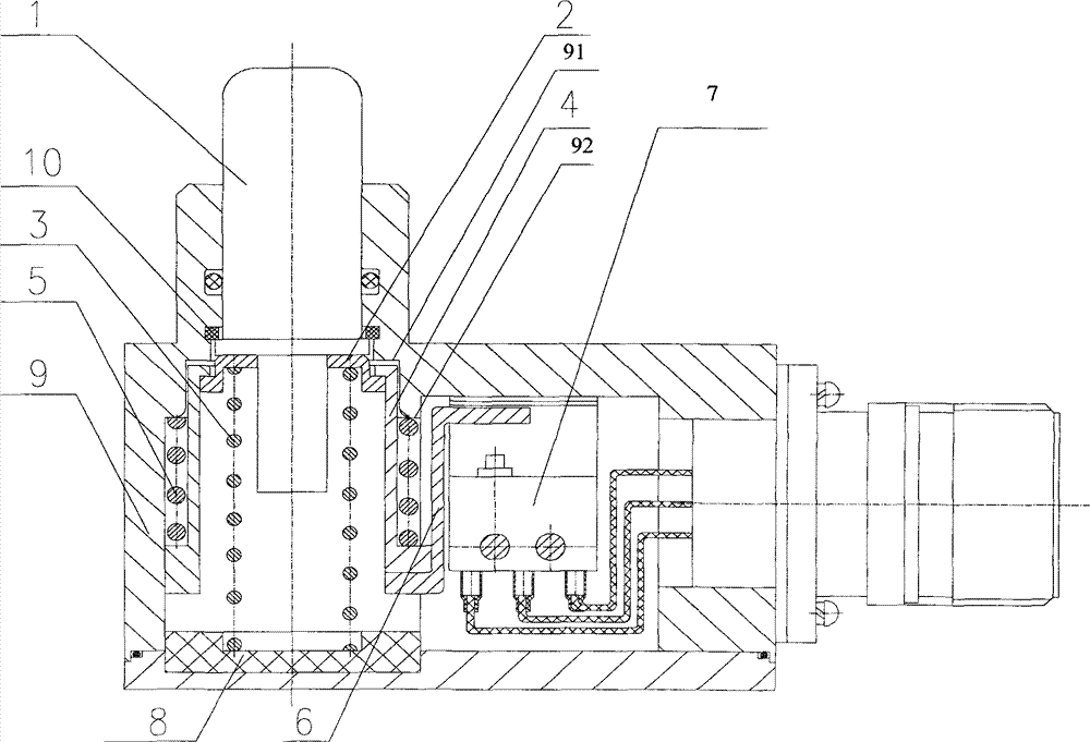 Multi-pole double-throw travel switch