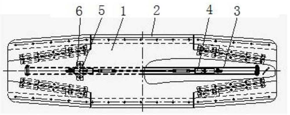 Through channel gangway foot plate device