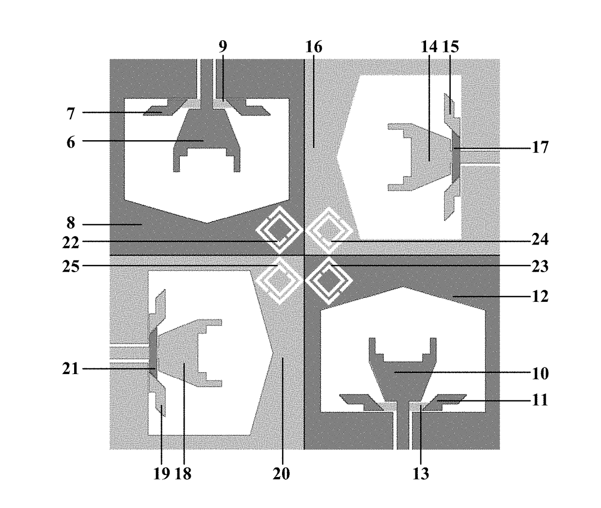 Miniature wideband antenna for 5G mobile networks