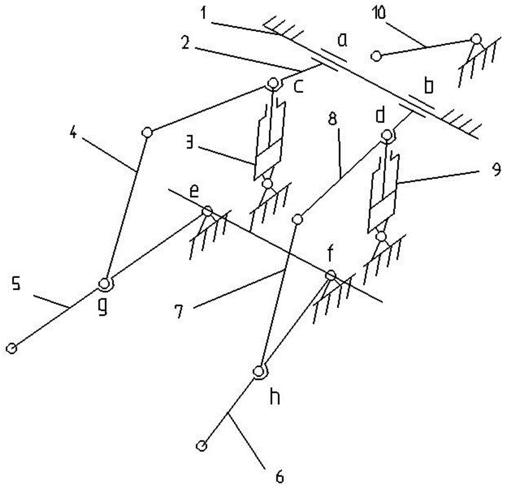 Double-balanced oil cylinder transverse horizontal control device