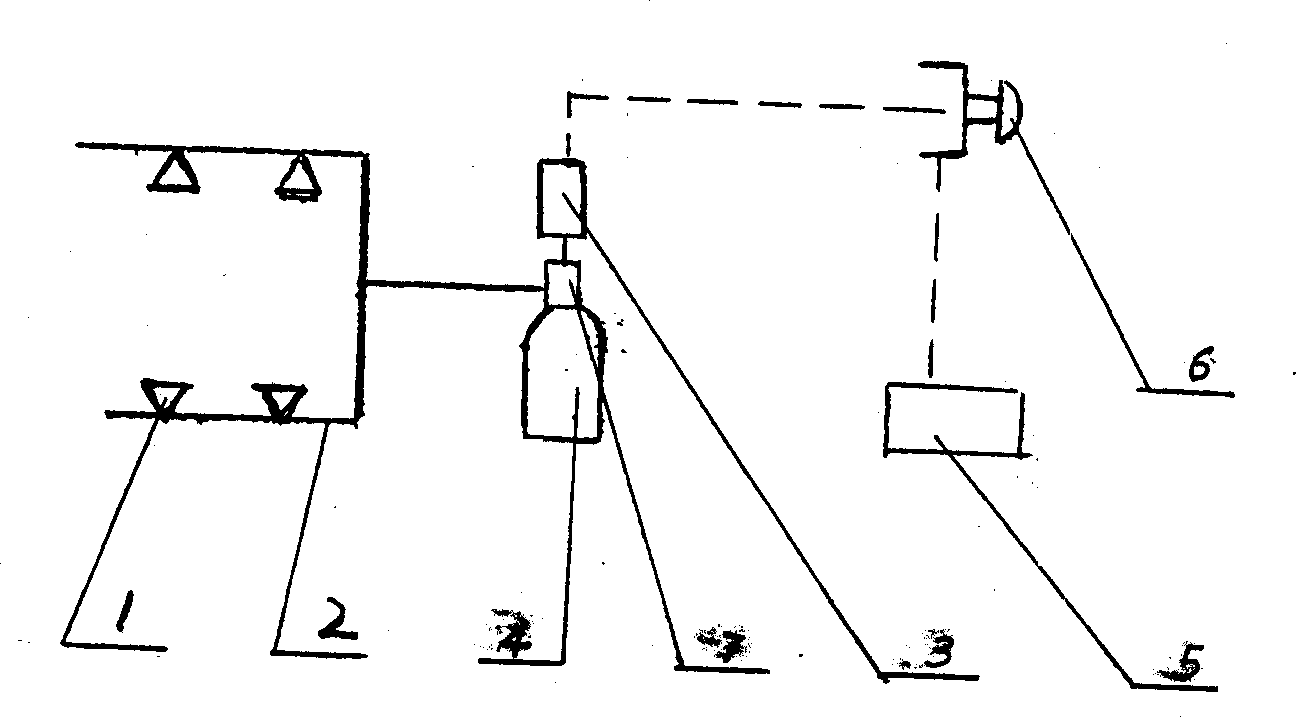 Fixed fire-extinguishing system for engine of car