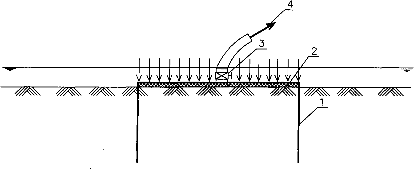 Foundation reinforcement method based on bucket foundation negative pressure technology