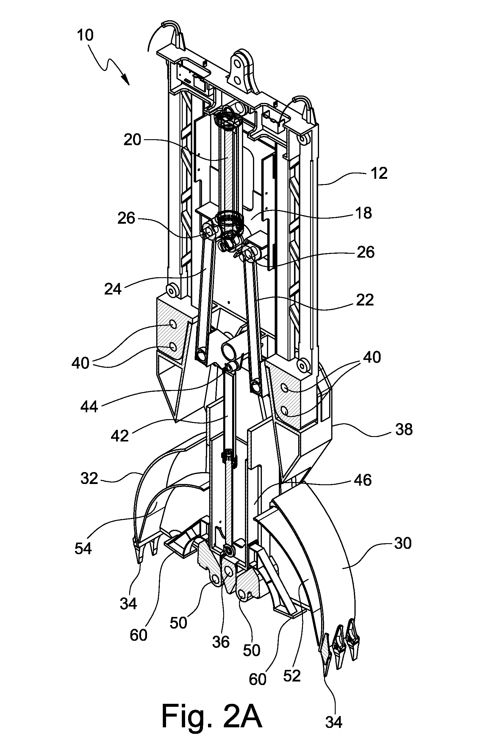 Device for digging diaphragms