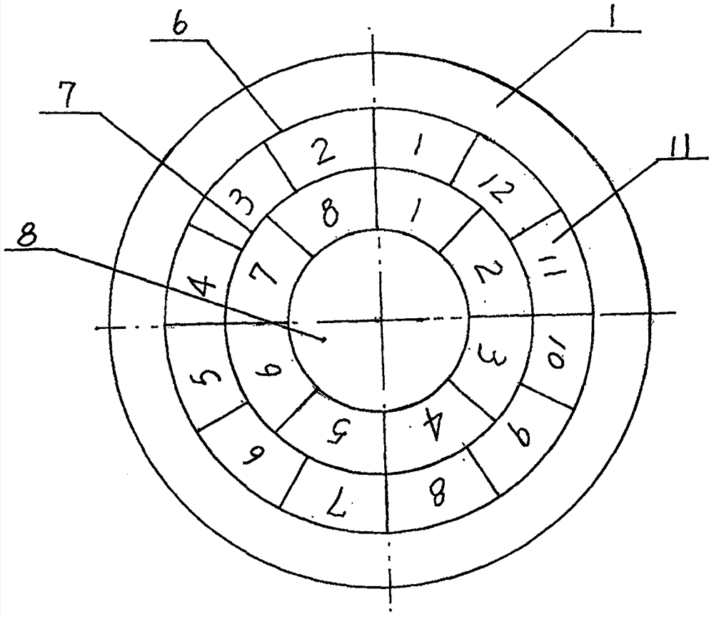 Unipolar-power rotary switch contact resistance motor