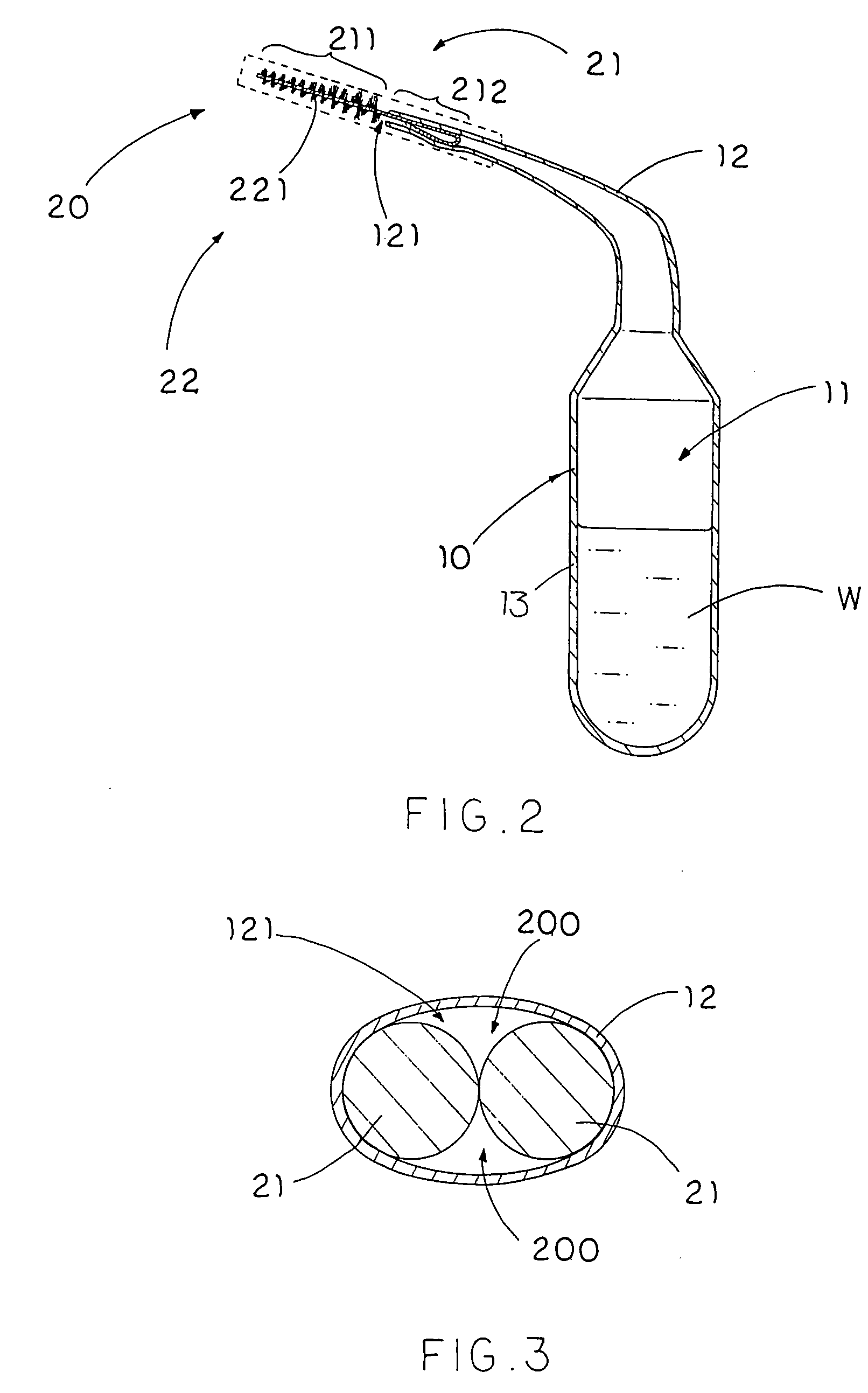 Interproximal squirt brush