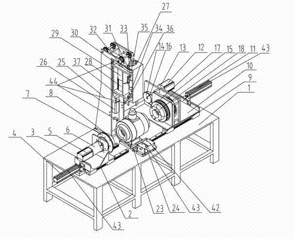 Device and method for assembly and test of PE ball valve