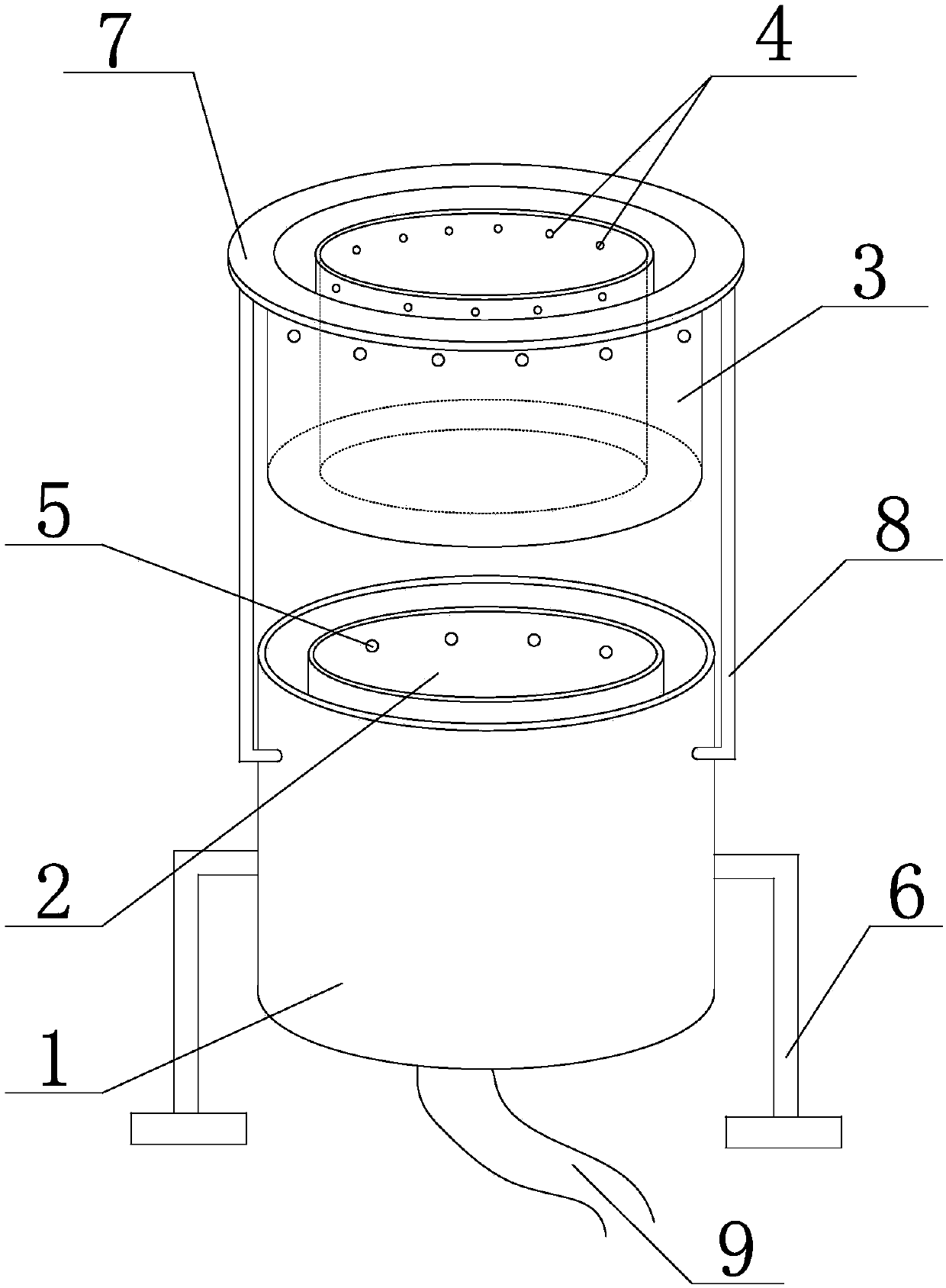 Traditional Chinese medicinal material cooking device for improving safety