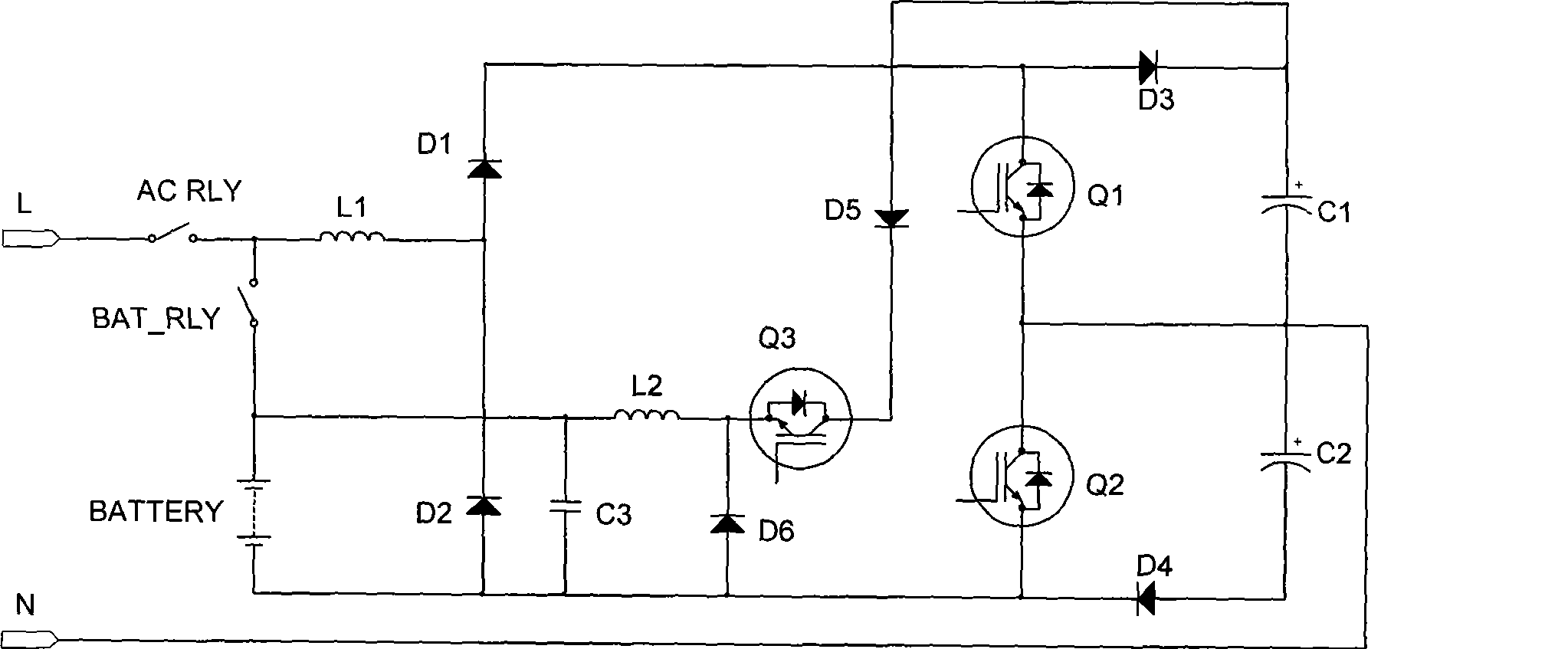 UPS battery charger and UPS