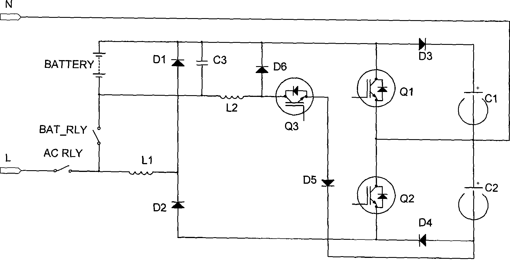 UPS battery charger and UPS