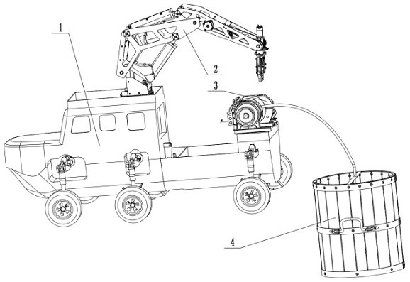 Amphibious seafood fishing vehicle