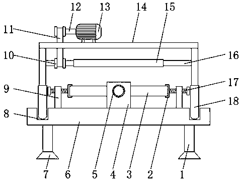 Efficient polishing device for wood board used for furniture processing