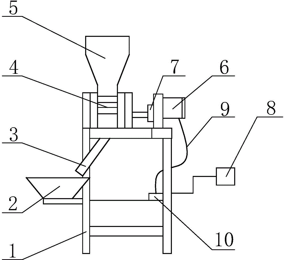 Individual intelligent variable supplementary concentrated feed feeding device for dairy cow