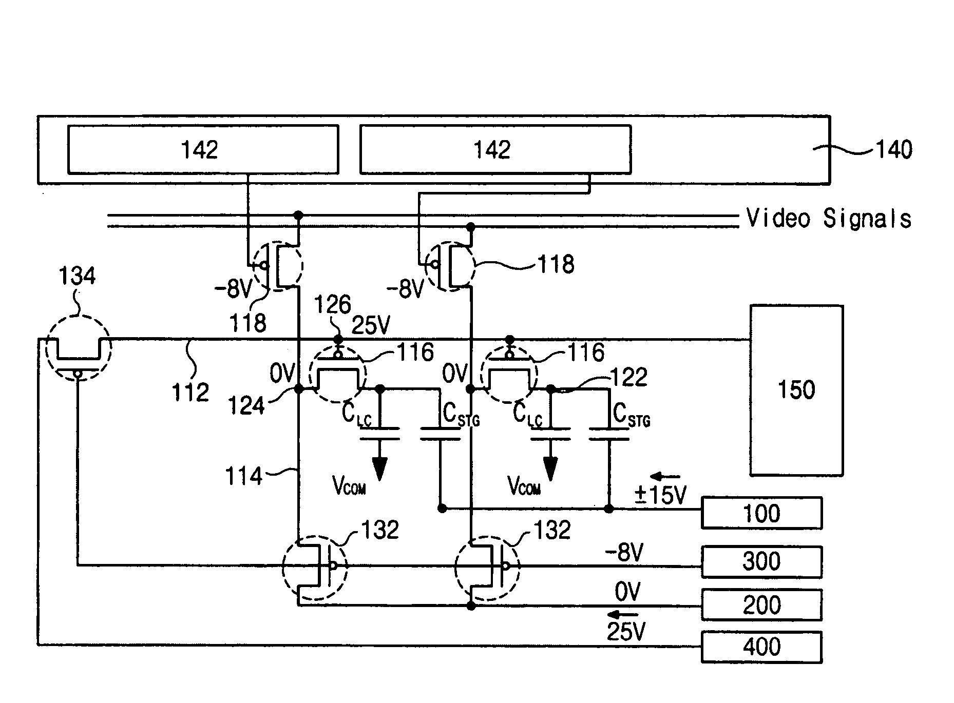 System and method for reducing off-current in thin film transistor of liquid crystal display device