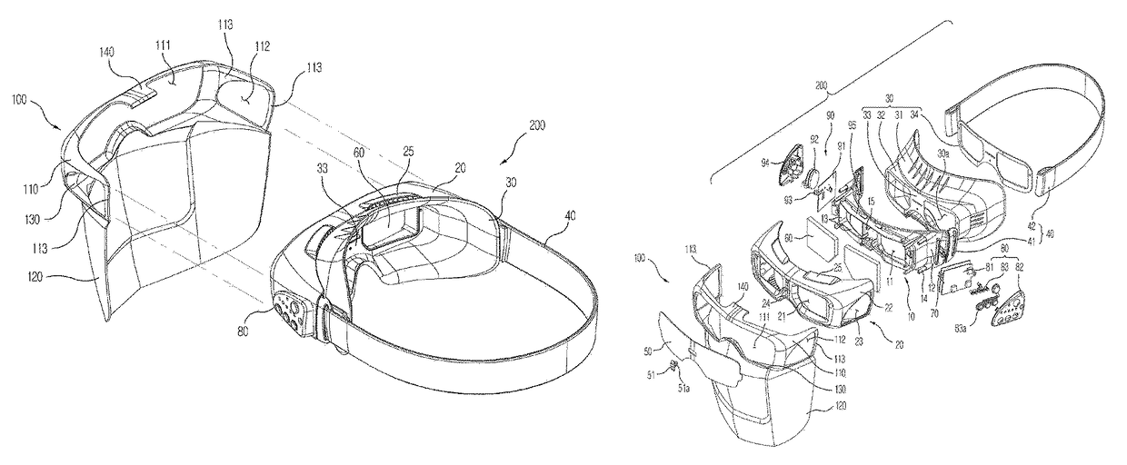 Mask removable type automatic shading goggles