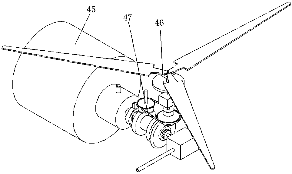 Solar heat absorber capable of being driven to rotate and translate through wind power and working method thereof