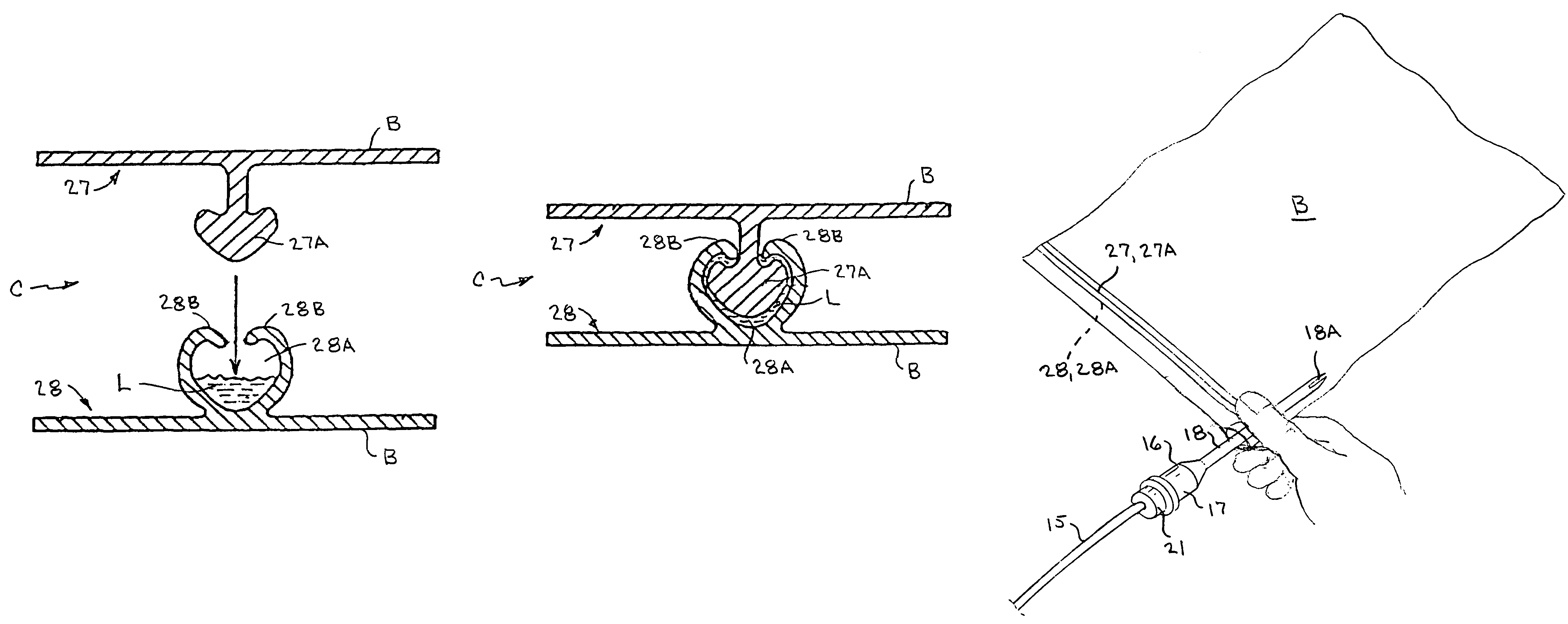 Method and apparatus for vacuum sealing zip lock plastic bags