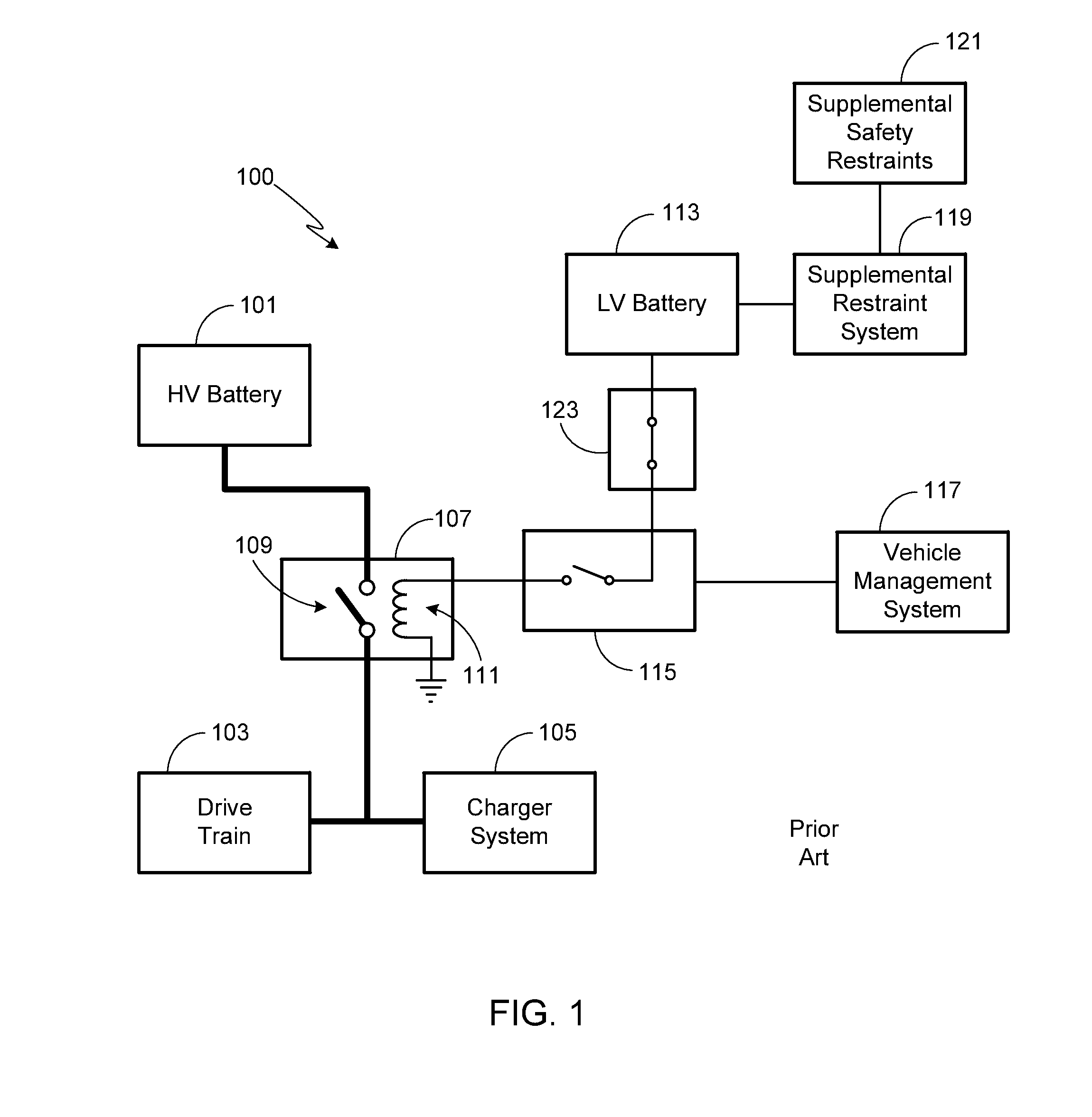 Pyrotechnic high voltage battery disconnect