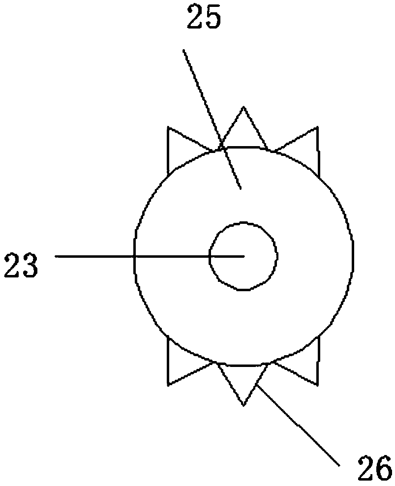 Half-moon-shaped concrete swinging stirring device for building construction