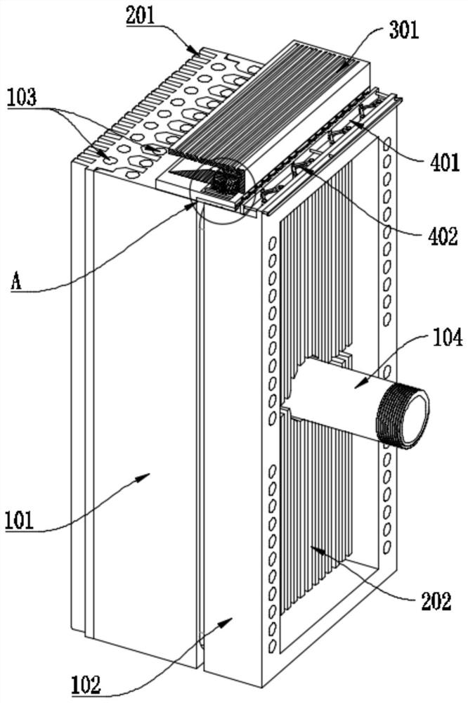 Plastic injection mold based on heat dissipation