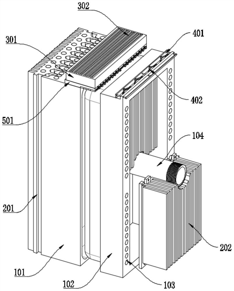 Plastic injection mold based on heat dissipation