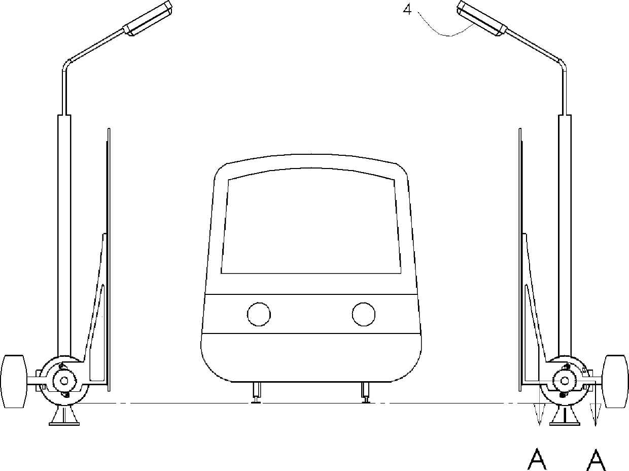 Self-generating railway road lamp for generating power by using coil springs and suction effect