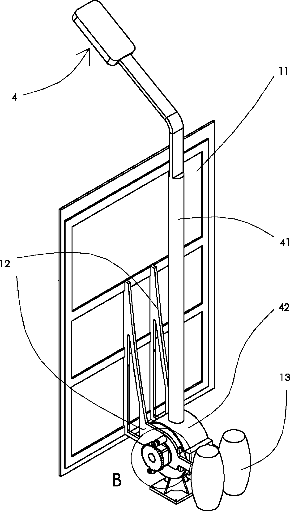 Self-generating railway road lamp for generating power by using coil springs and suction effect