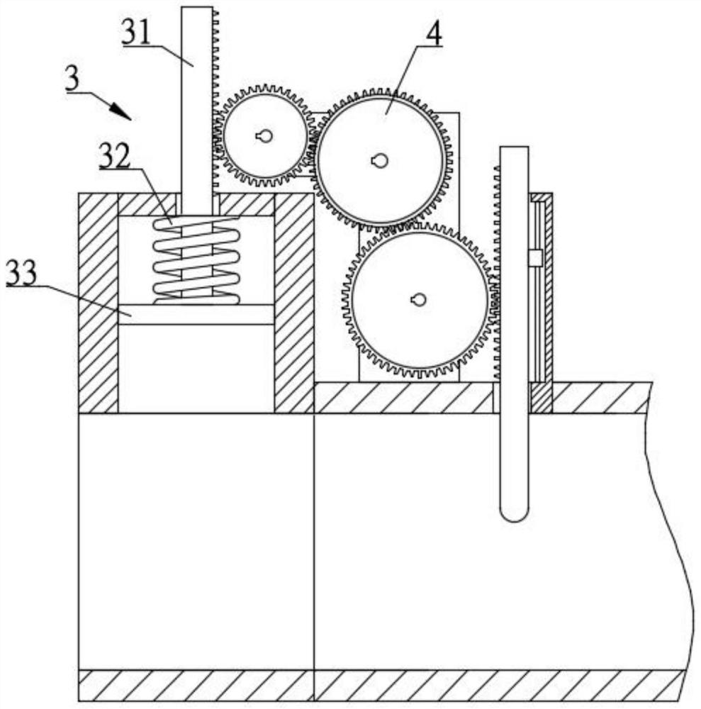 Flow control structure of nitrogen-oxygen separation device