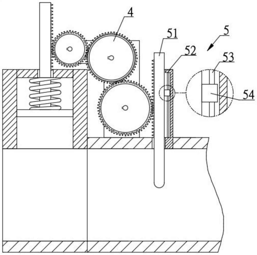 Flow control structure of nitrogen-oxygen separation device