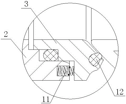 Anticorrosion and anti-collision steel ball valve structure