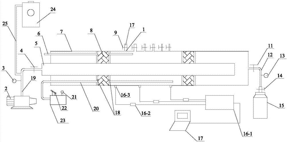 Drill hole gas extraction laboratory simulation system and method