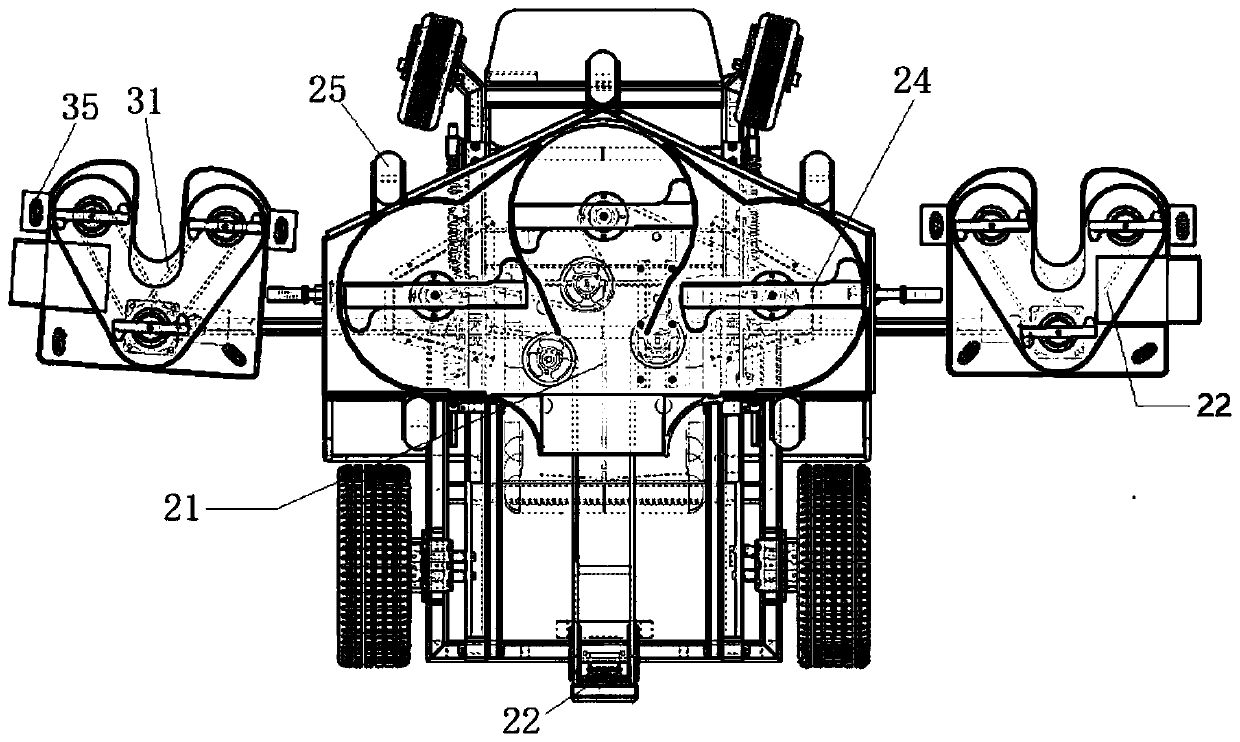 Mower with omnidirectional mowing cutter heads