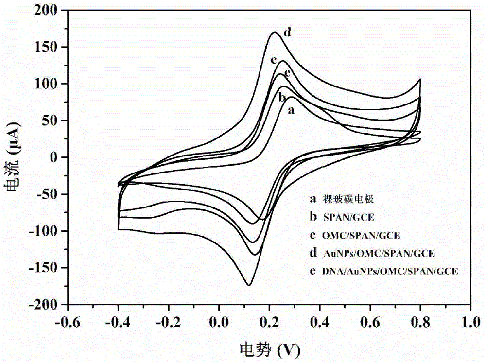 Mercuric ion or cysteine detecting electrochemical DNA biosensor and manufacturing method and application thereof