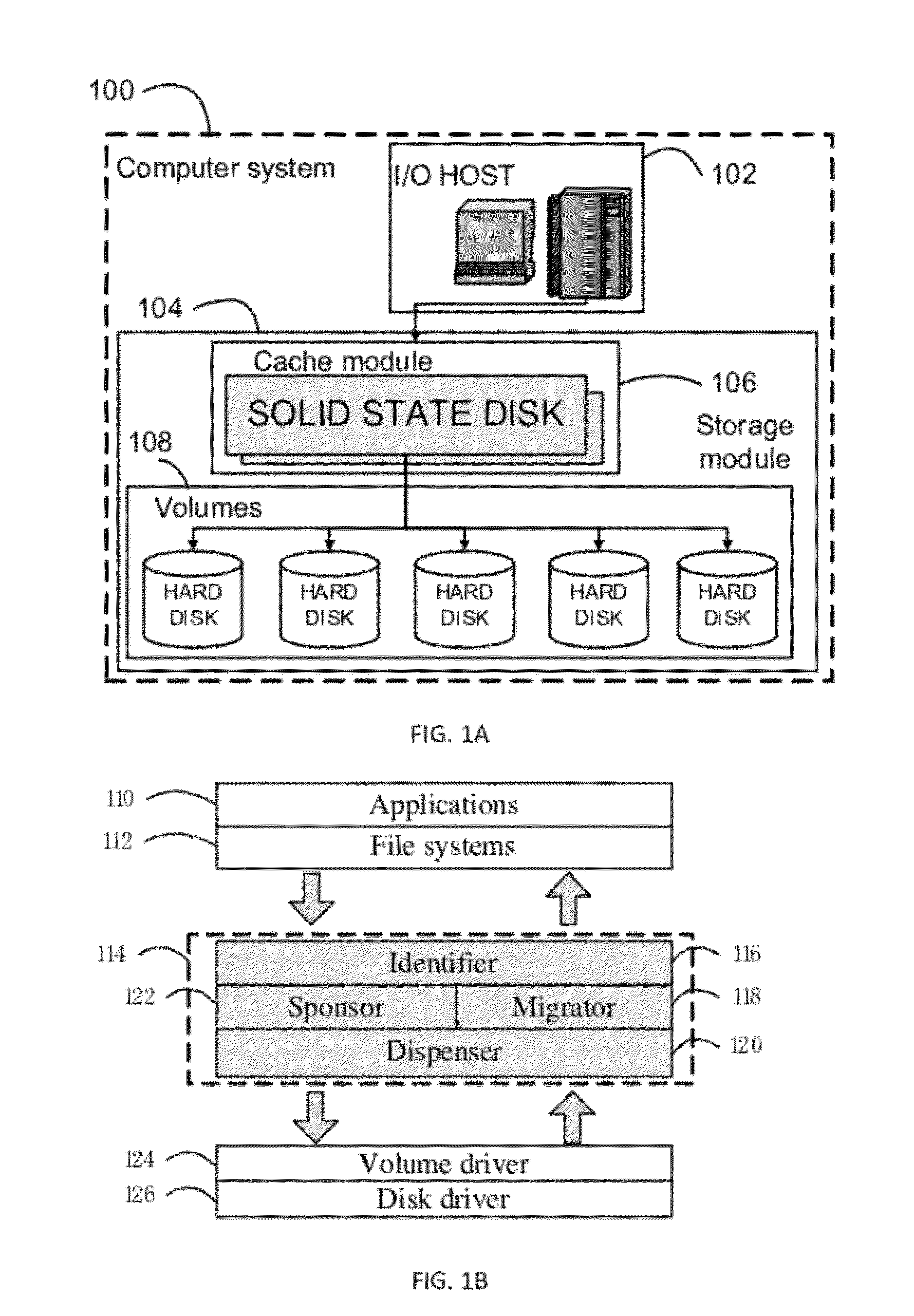 Solid-State Disk Caching the Top-K Hard-Disk Blocks Selected as a Function of Access Frequency and a Logarithmic System Time