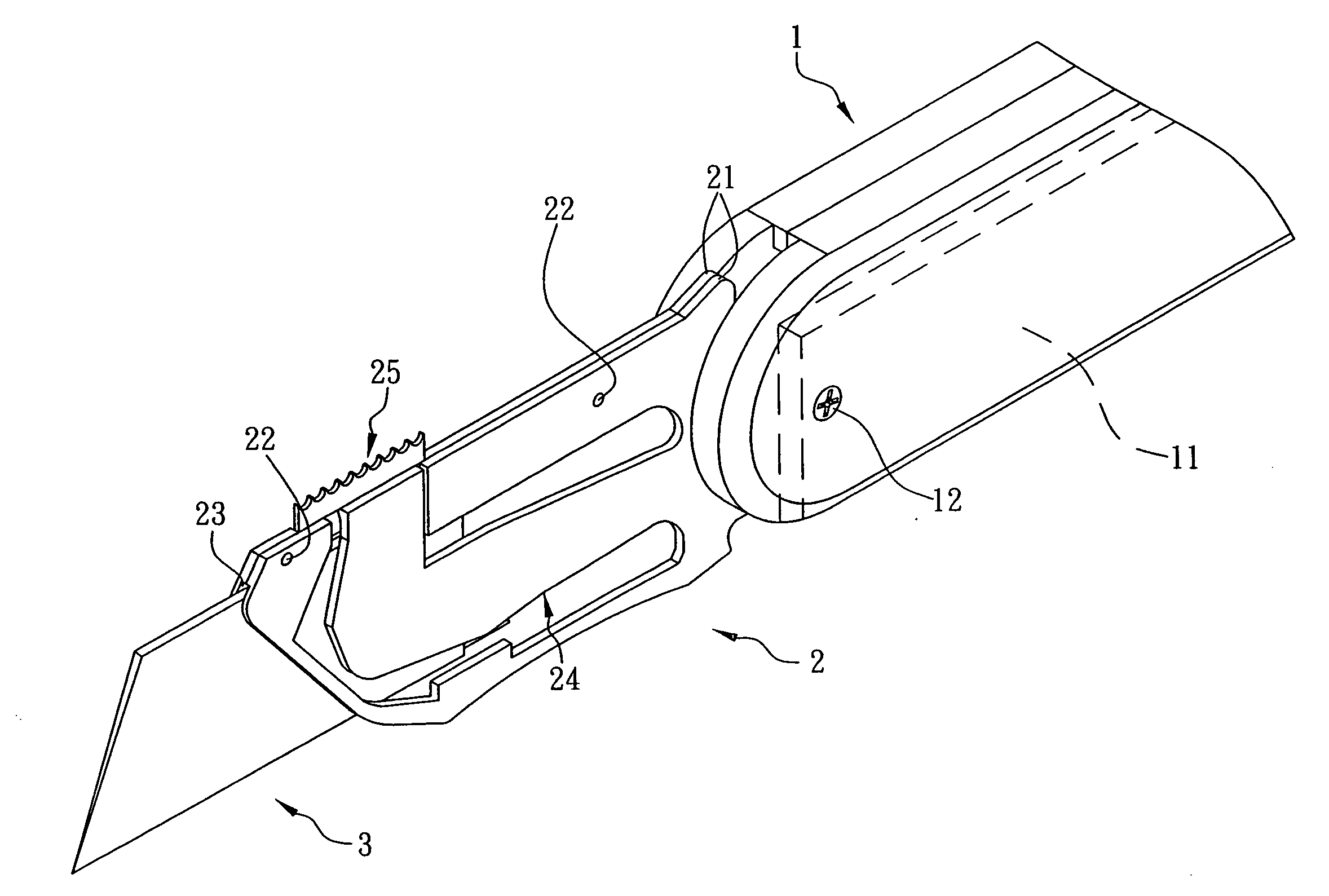 Folding knife with blade replacement mechanism