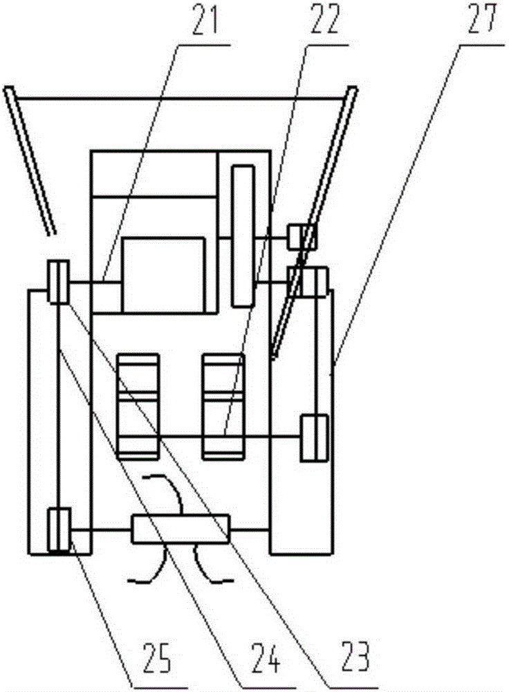 Interline stubble breaking machine for interplanted corns