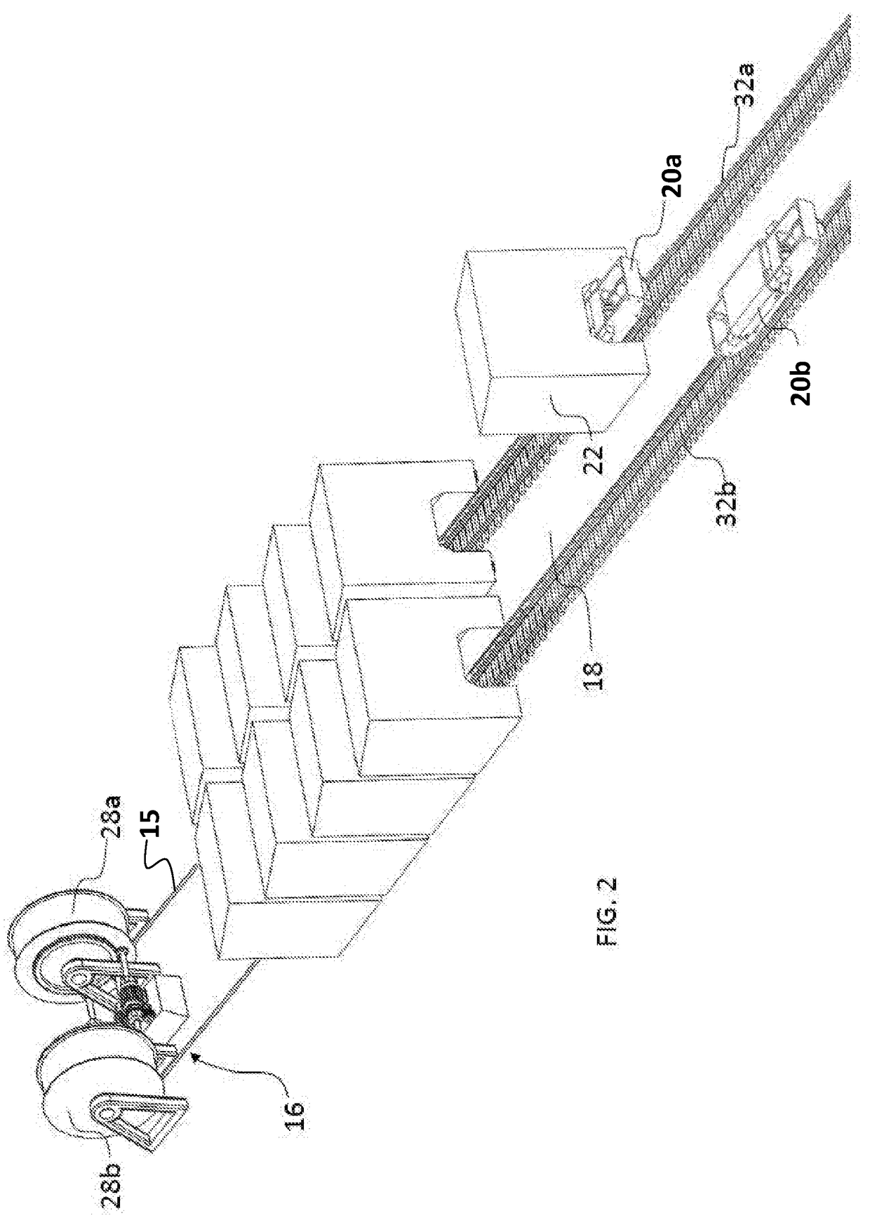 Ridgeline cable drive electric energy storage system