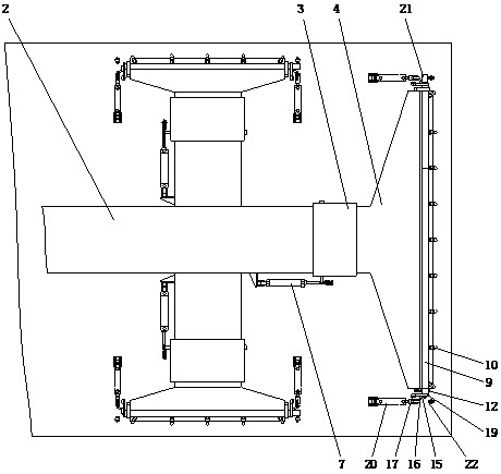 Enhanced spraying device of cleaning and sweeping vehicle