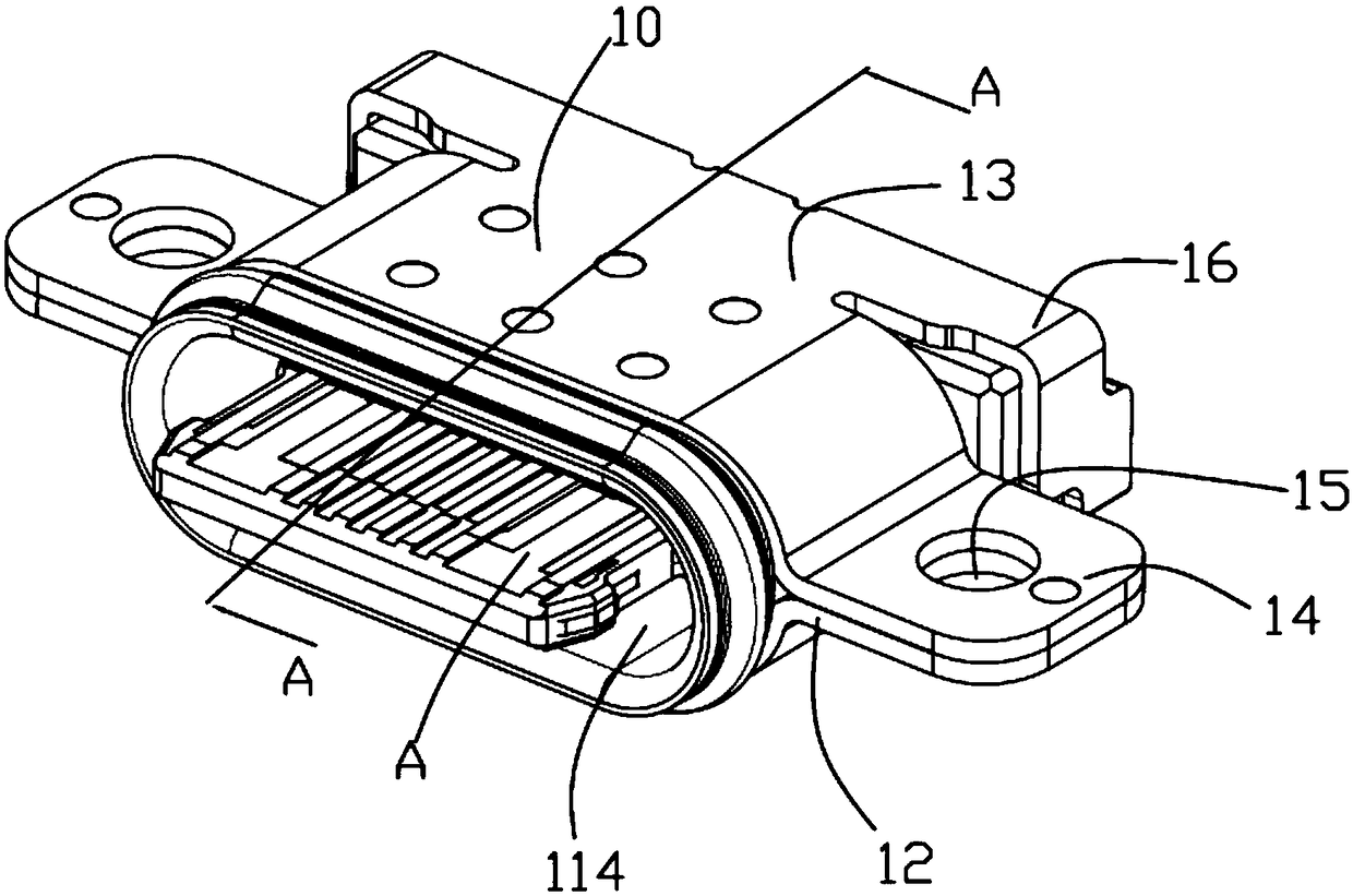 Waterproof USB socket and manufacturing method thereof