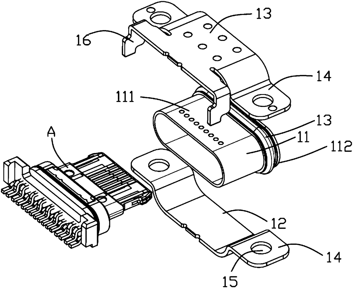 Waterproof USB socket and manufacturing method thereof