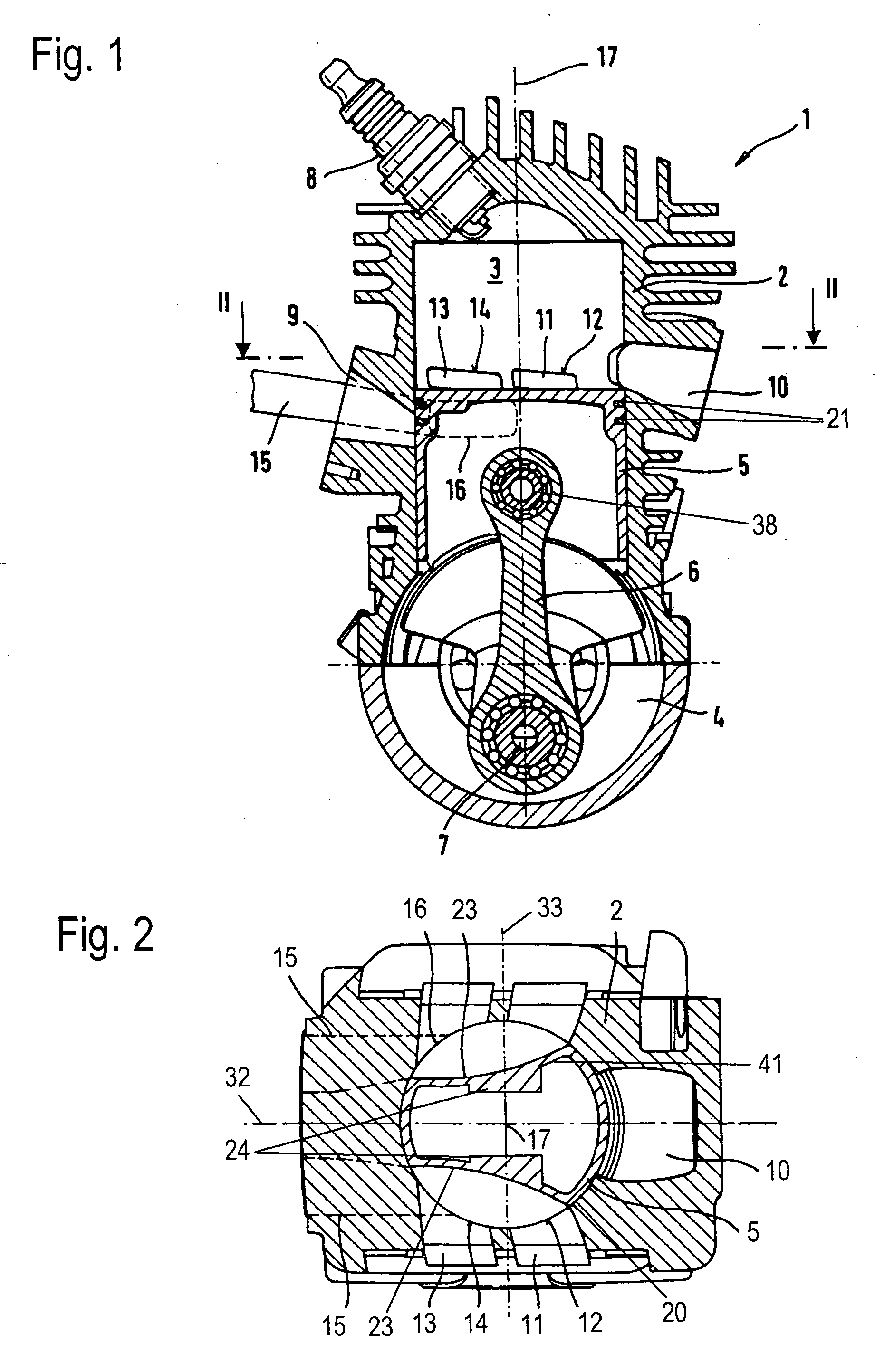 Piston for a two-stroke engine and a method of making the same