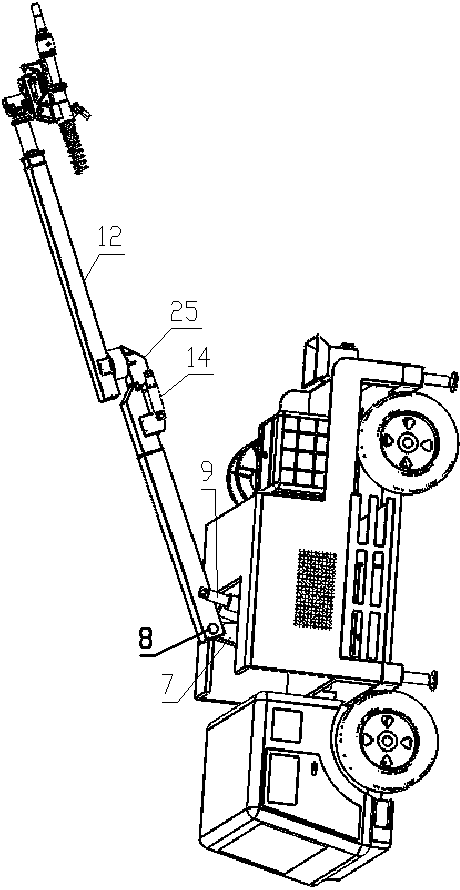 On-board wet spraying manipulator system and use method thereof