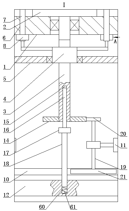 Sand mixing device for casting machine