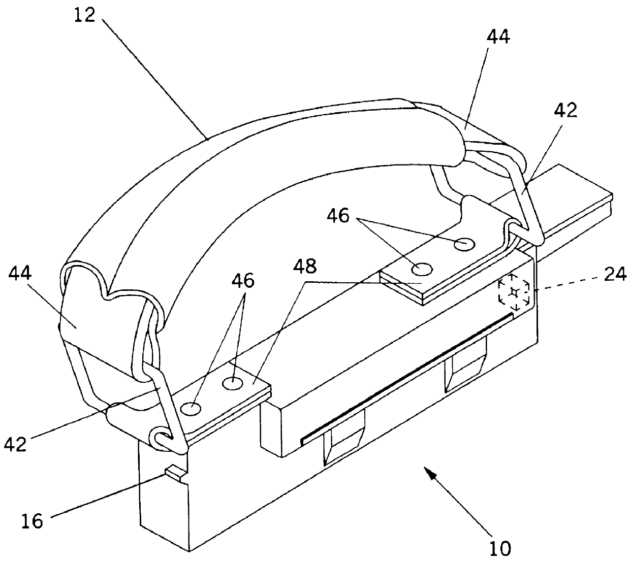 Removable carry handle and adapter for portable computer