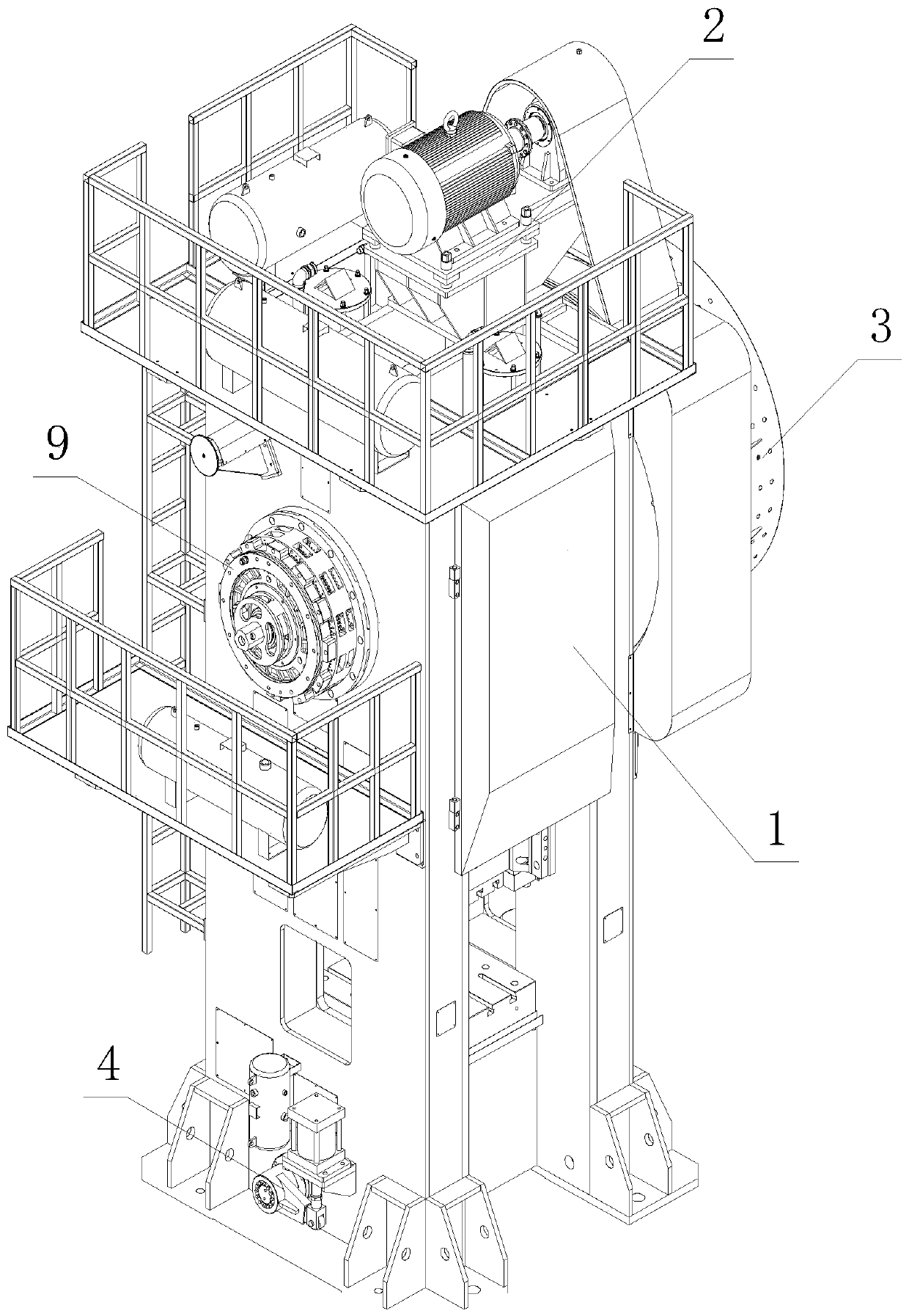 Novel hot die forging press