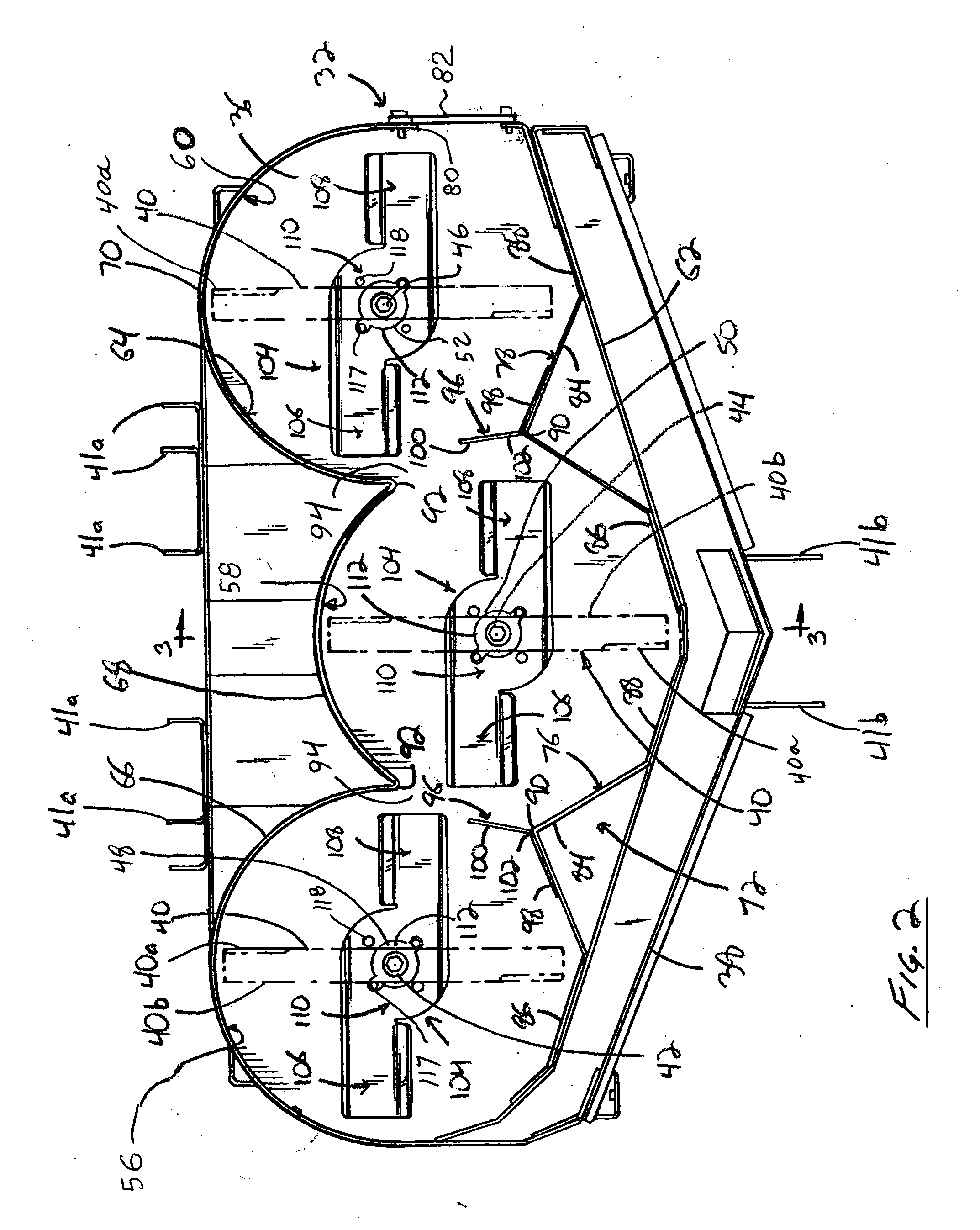 Lawnmower having mulching cutter deck assembly