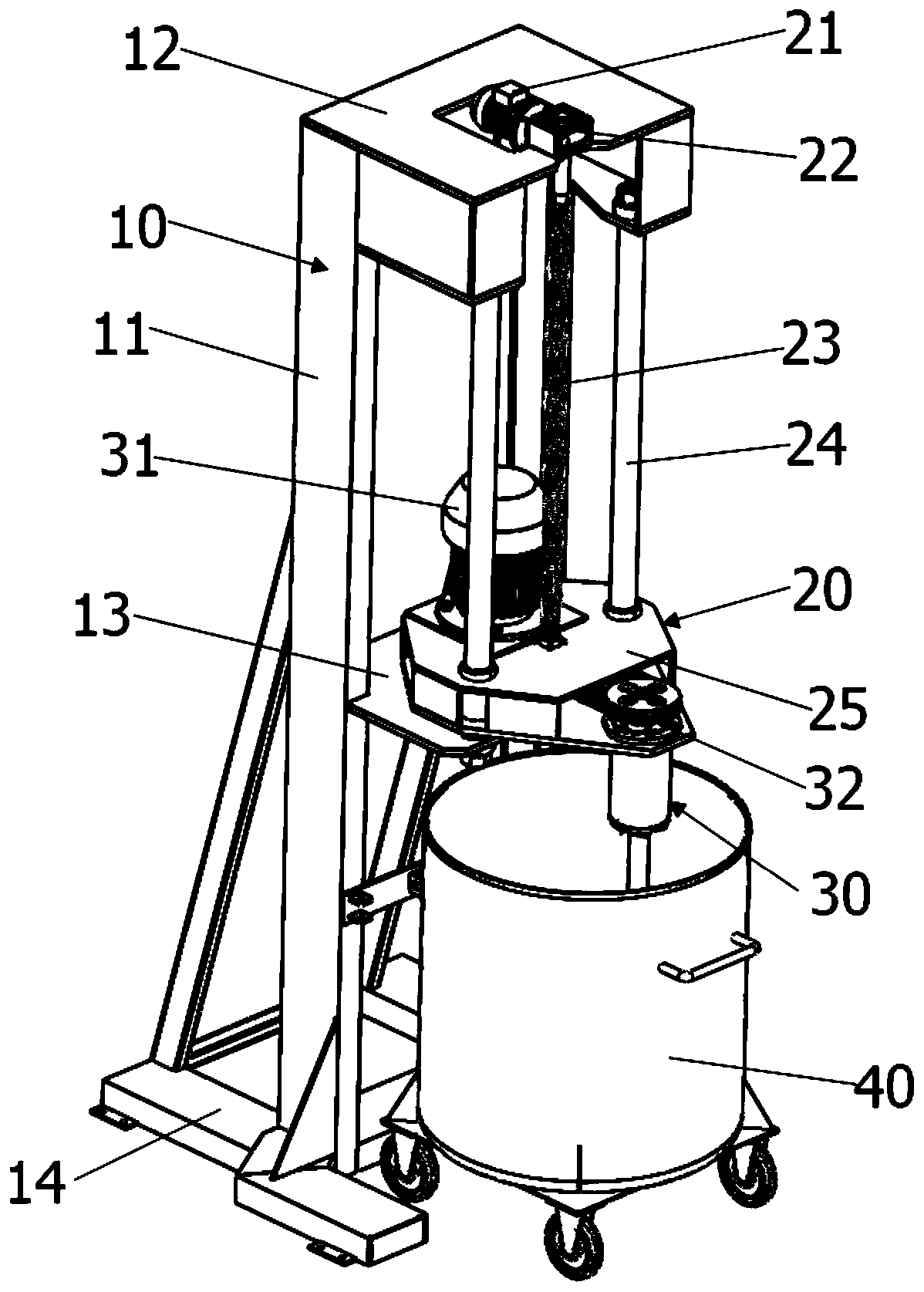 Novel yoghourt stirring and mixing device