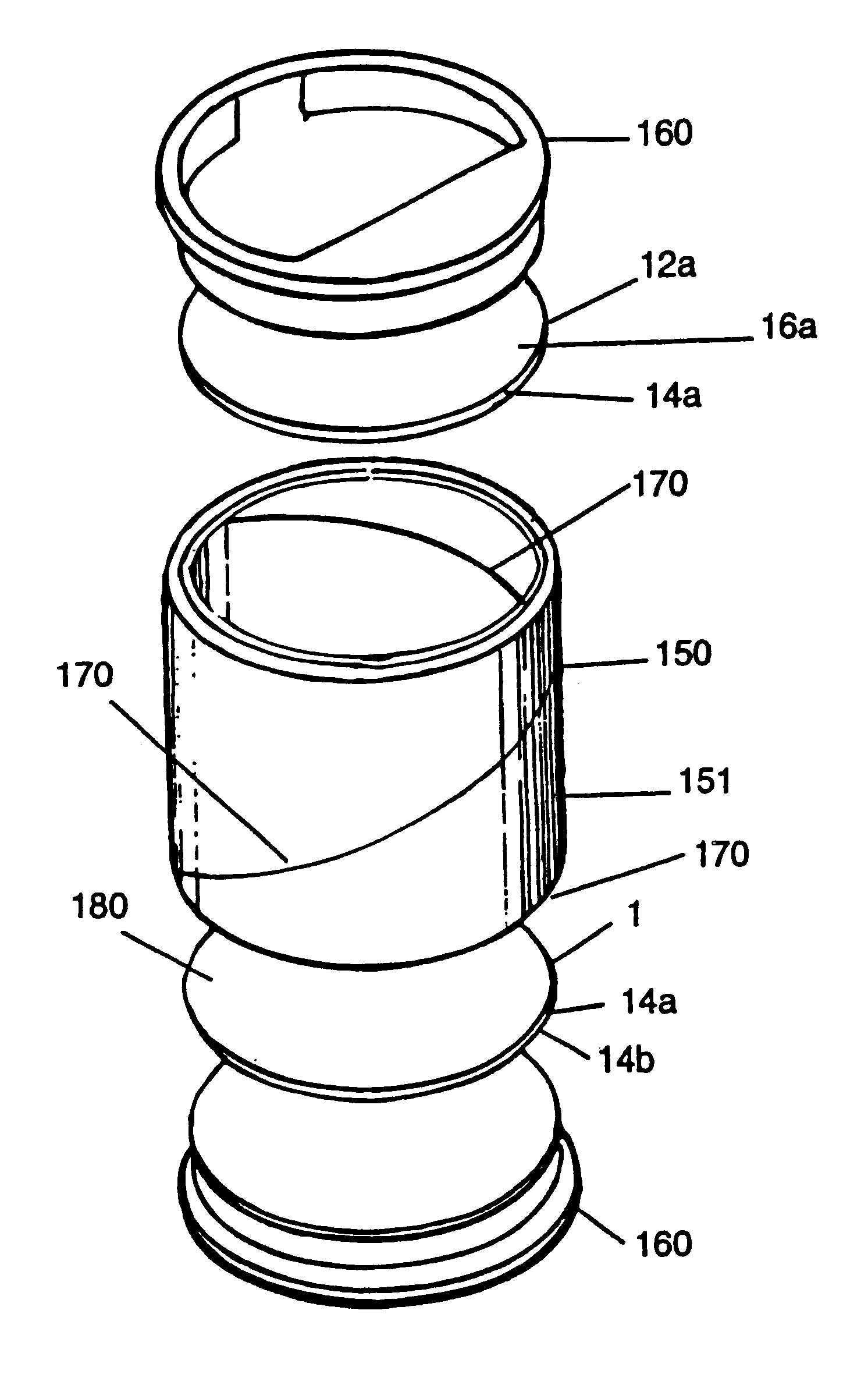 Absorbent/adsorbent containers