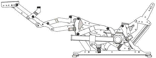 Movable sofa power seat mechanical telescopic device