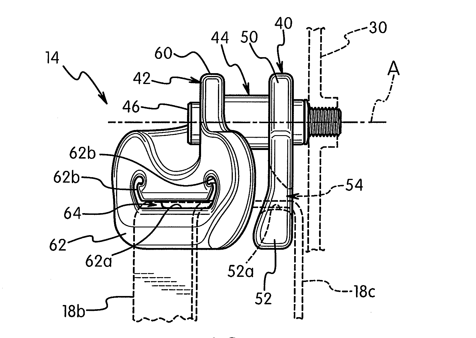 Vehicle seat belt guiding device