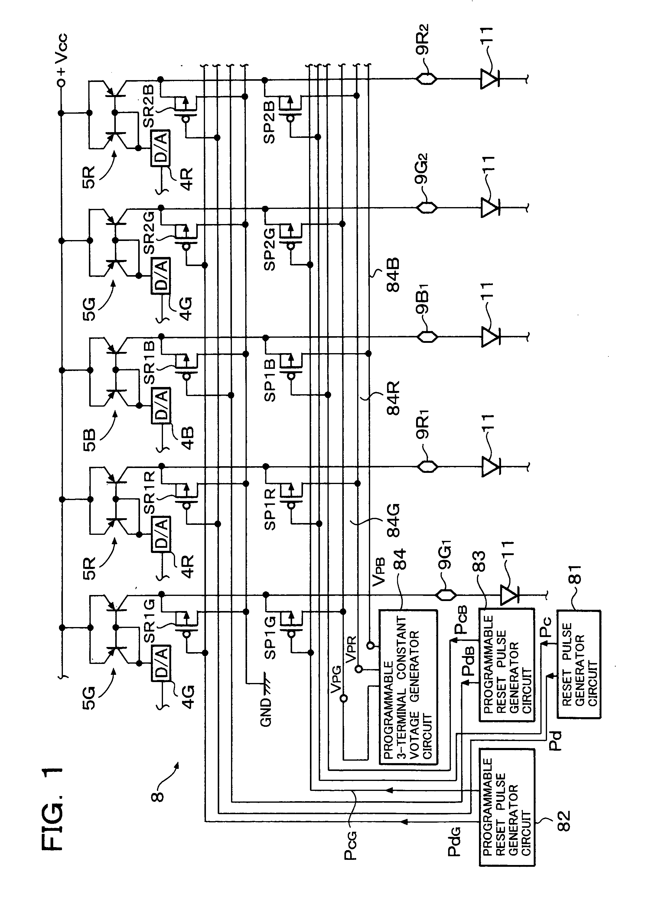 Organic EL panel drive circuit and organic EL display device using the same drive circuit